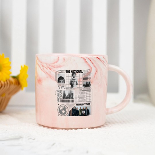 Discover The National Music Marble Mugs, World Tour 2023 Marble Mugs, The National Concert Marble Mugs