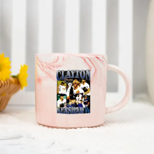 Discover Clayton Kershaw Vintage Marble Mugs