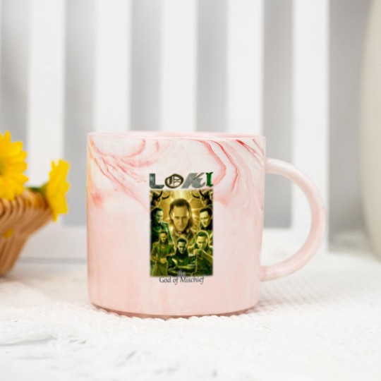 Discover Loki movie film God of Mischief 2021 Marble Mugs, Loki Marble Mugs