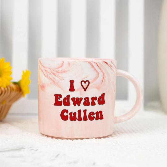 Discover I Love Edward Cullen - Twilight - Marble Mugs