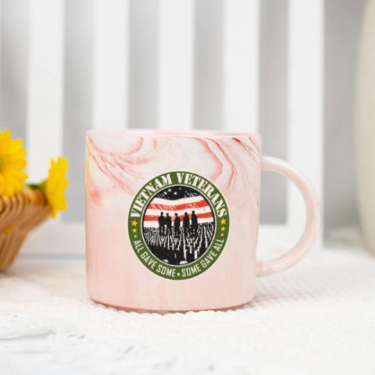Discover Vietnam Veterans - Vietnam Veterans Gift - Marble Mugs