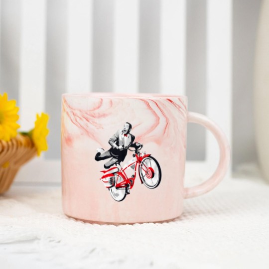 Discover Pee Wee Herman's Big Adventure Bike Marble Mugs, Pee-Wee Herman Bike Marble Mugs, Rip Paul Reubens Marble Mugs