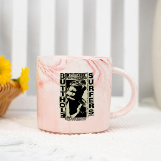Discover Butthol Surfers Vintage 90s Black Unisex Marble Mugs, Cotton Soft Marble Mugs,