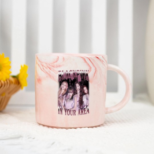 Discover Blackpink Kpop Marble Mugs, Blackpink 90s Retro Bootleg Marble Mugs