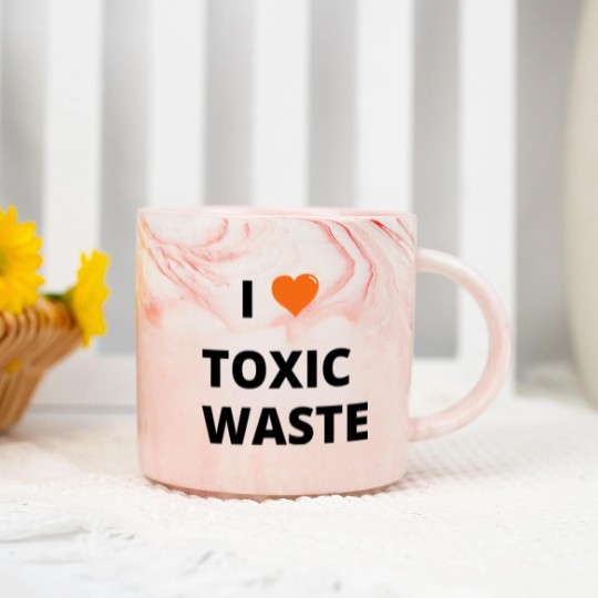 Discover i heart toxic wast Marble Mugs