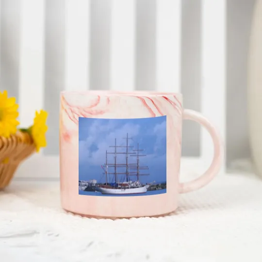Discover Tall Ship Sea Cloud Marble Mugs