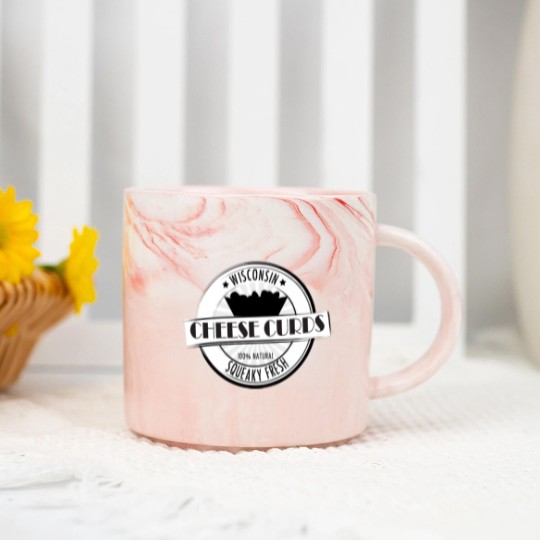 Discover Wisconsin Cheese Curds Marble Mugs