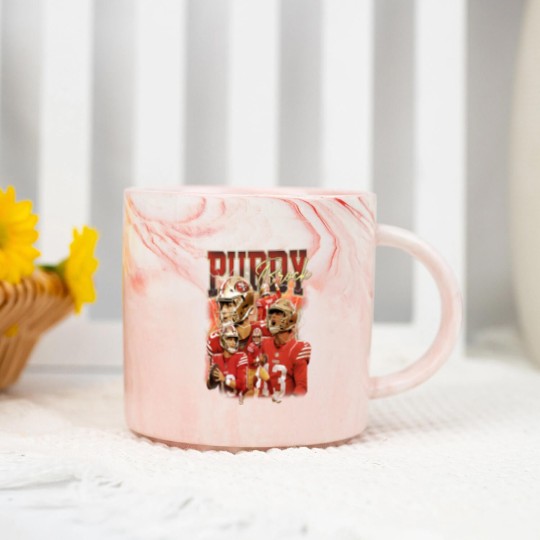 Discover Brock Purdy San Francisco Football Marble Mugs, Football Marble Mugs Christmas Gift
