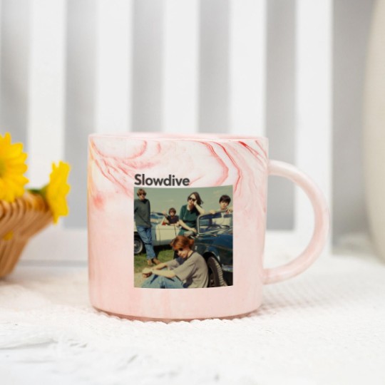 Discover 90s Slowdive Band Marble Mugs, Slowdive Marble Mugs