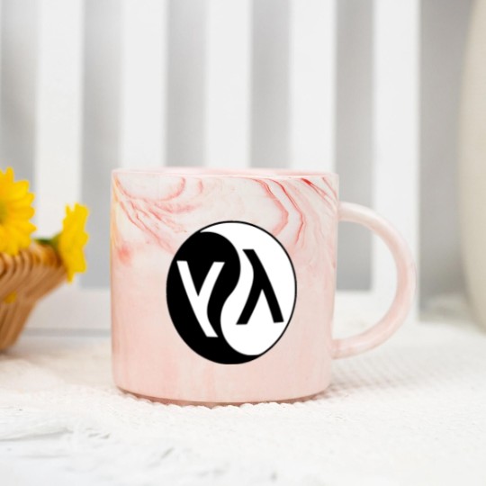 Discover lisp lambda yin yang logo Marble Mugs