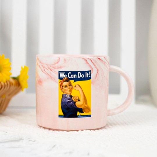 Discover We Can Do It! Rosie the Riveter Vintage WW2 Marble Mugs