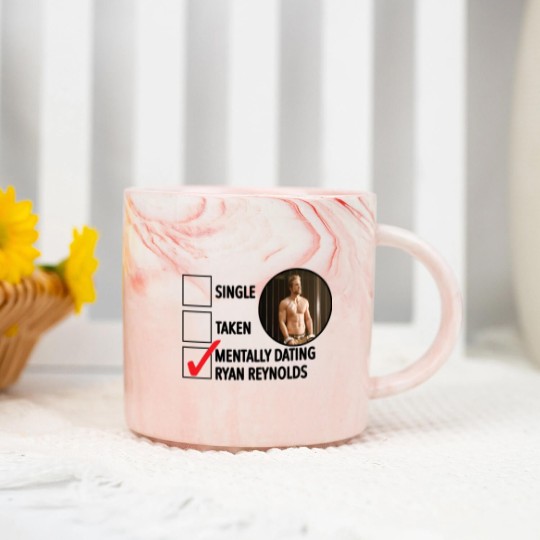 Discover Mentally Dating Ryan Reynolds Marble Mugs