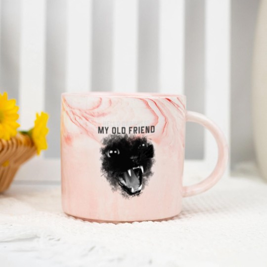 Discover Hello Darkness my old friend Marble Mugs