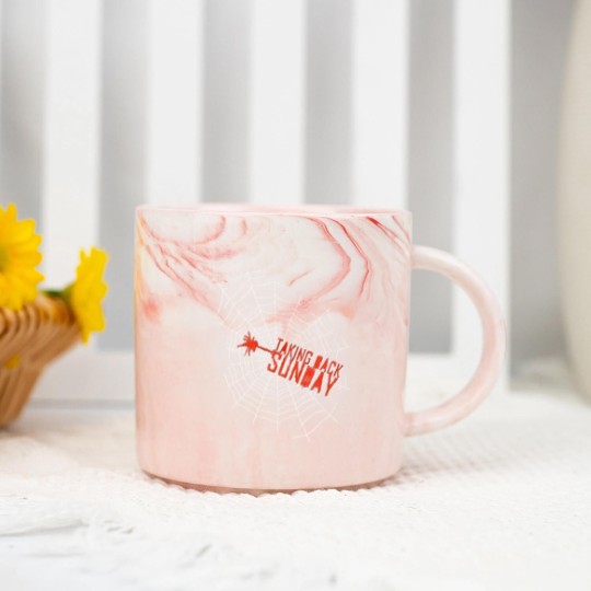 Discover Taking Back Sunday Marble Mugs | Vintage Y2K American Rock Band Music Black VTG