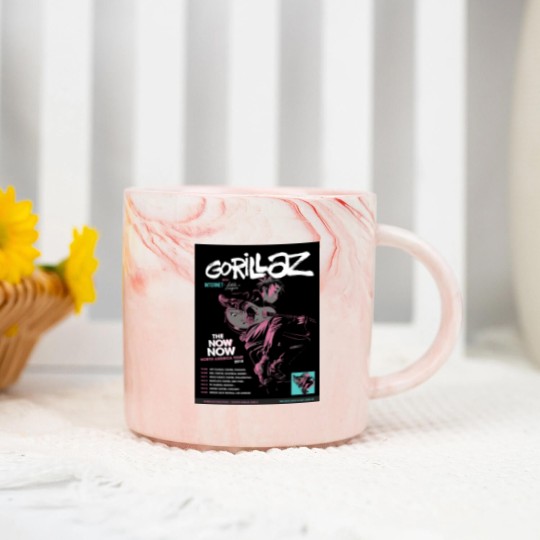 Discover Gorillaz The Now Now Marble Mugs Retro Vintage 90s Hip Hop Graphic