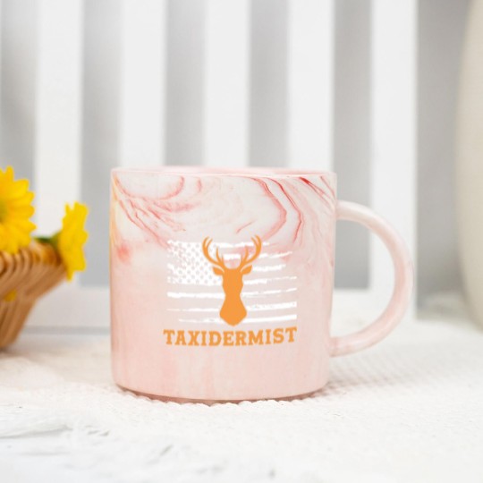Discover Taxidermist American Flag Taxidermy Marble Mugs
