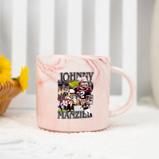 Discover Johnny Manziel Vintage Style Bootleg Marble Mugs, Johnny Manziel Marble Mugs