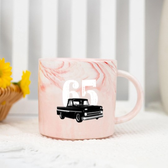 Discover 1965 C10 Pickup Truck Front Three Quarter View Marble Mugs