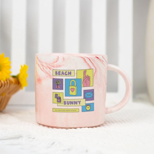 Discover beach bunny merch Marble Mugs