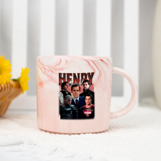 Discover HENRY CAVILL Vintage Marble Mugs, Henry Cavill Homage Marble Mugs, Henry Cavill Fan