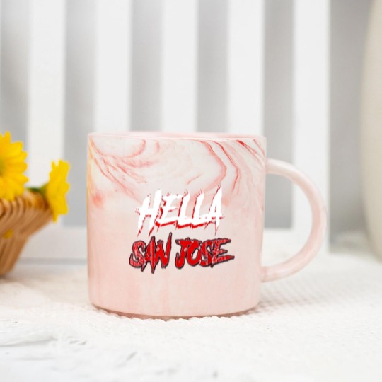 Discover San Jose Marble Mugs, San Jose Shark City, 408 SJ, San Jose Shark Marble Mugs