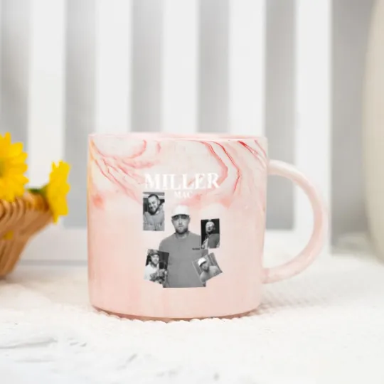 Discover macmiller Music Marble Mugs K1, macmiller Music Pop Marble Mugs, macmiller Concert 2023 Retro Unisex Gift Bootleg Marble Mugs Mus3004DK