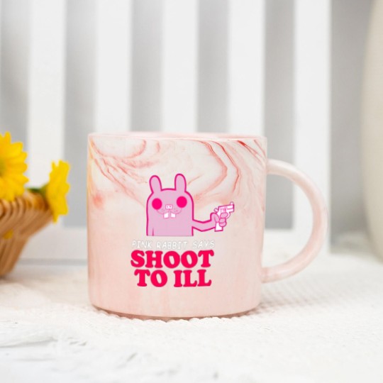 Discover Gorillaz - Pink Rabbit Says- Shoot to Ill89 Marble Mugs