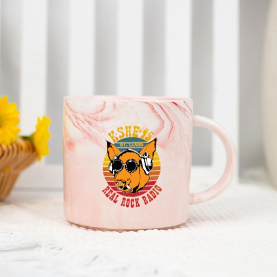 Discover Real Rock Radio Retro Marble Mugs