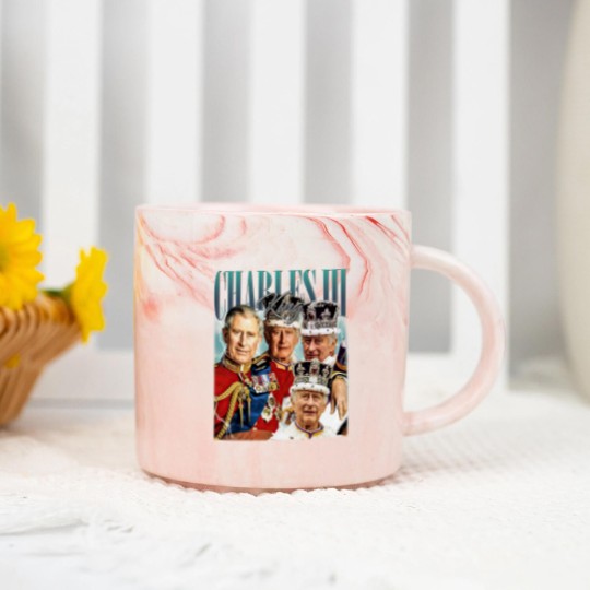 Discover Limited King Charles III Vintage Marble Mugs