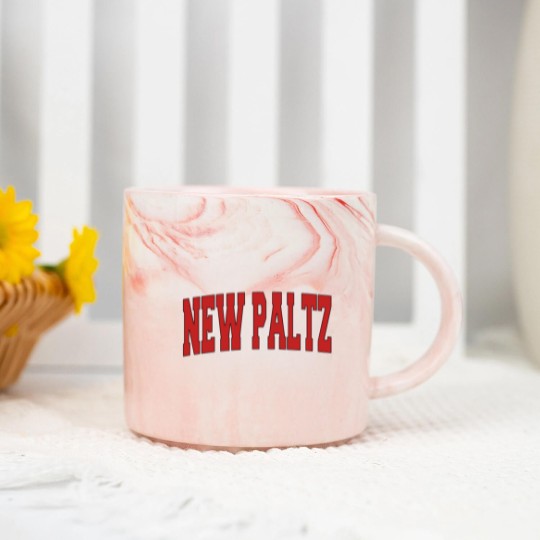 Discover New Paltz Ny New York Varsity Style Usa Vintage Sp Marble Mugs