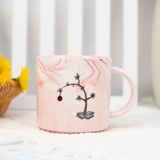 Discover Charlie Brown Christmas Tree - Charlie Brown Christmas Tree - Marble Mugs