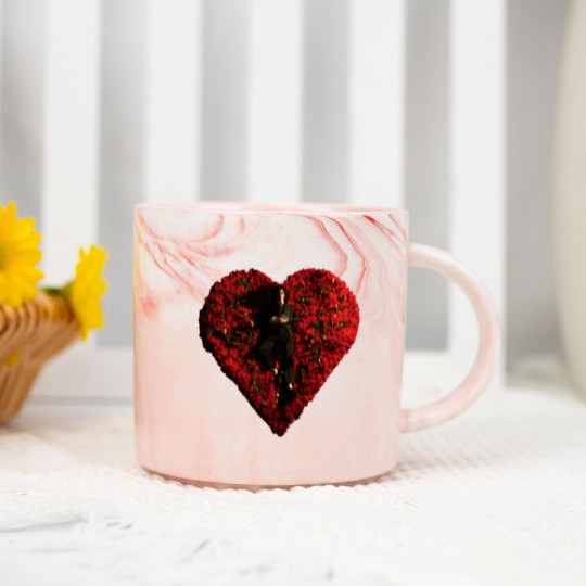Discover Conan Gray Graphic Vintage Marble Mugs, Conan Gray with Roses Heart Aesthetic 90's Marble Mugs