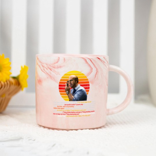 Discover Tom Cruise as Les Grossman from Tropic Thunder - Curse filled Rant Marble Mugs