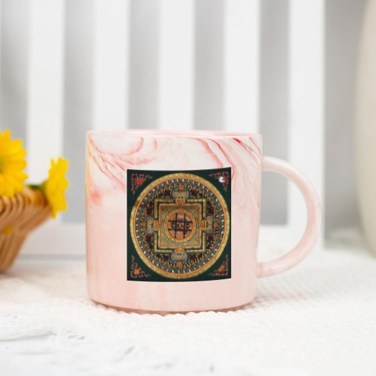 Discover Kalachakra Mandala Marble Mugs