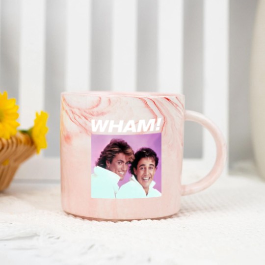 Discover WHAM! Marble Mugs 80's George Michael Vibes, George Michael and Andrew Ridgeley Marble Mugs