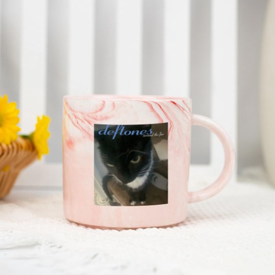 Discover Deftone Marble Mugs Deftone Cat Meme Marble Mugs Cattones Gift For Them