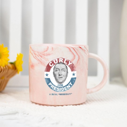 Discover Three Stooges Curly for President Marble Mugs