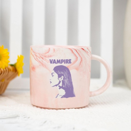 Discover Vampire Olivia Rodrigo Marble Mugs, Olivia Rodrigo Vampire Merch Marble Mugs