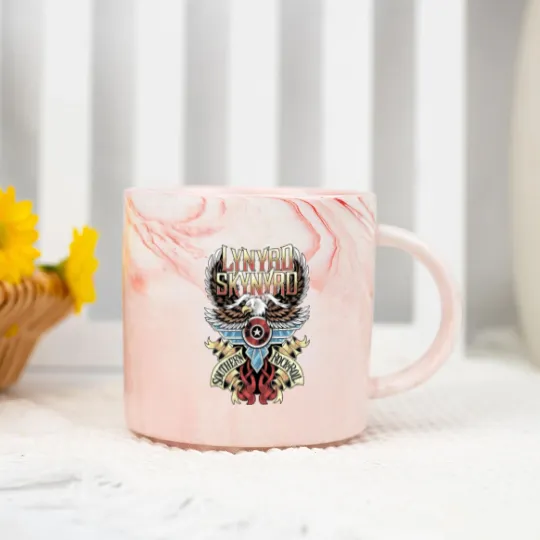 Discover Lynyrd Skynyrd Music Marble Mugs, Rock Band Music Marble Mugs