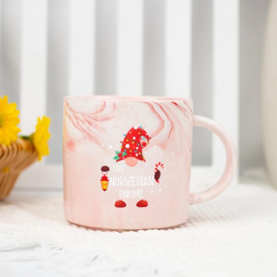 Discover The Norwegian Gnome Matching Family Christmas Gnom Marble Mugs