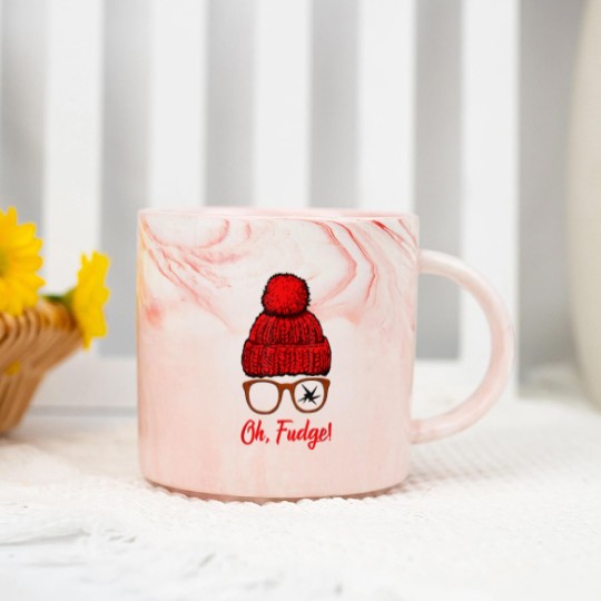 Discover Oh Fudge Funny Christmas Candies Geek Nerd Marble Mugs