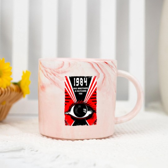 Discover 1984 V10 (Orwell) Poster Men Marble Mugs