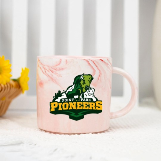 Discover Point Park Pioneers College Sport Team Marble Mugs
