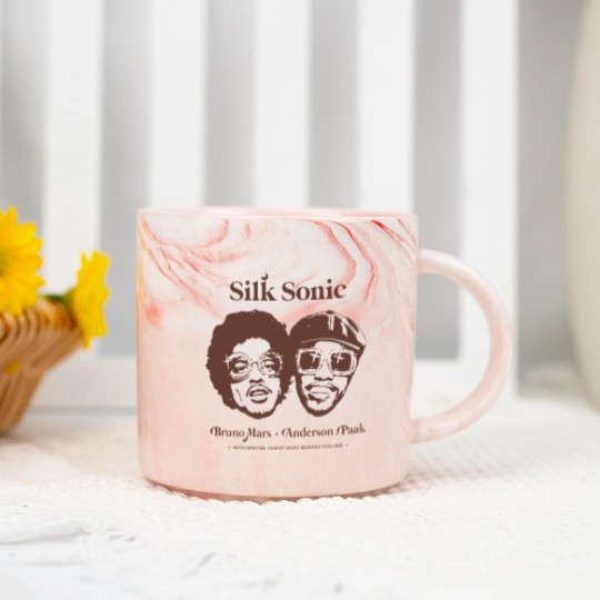 Discover Vintage Bruno Mars planet 2023 Unisex Marble Mugs