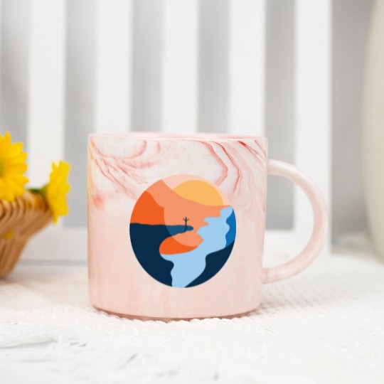 Discover Trolltunga Fjord Norway Souvenir Gift Marble Mugs