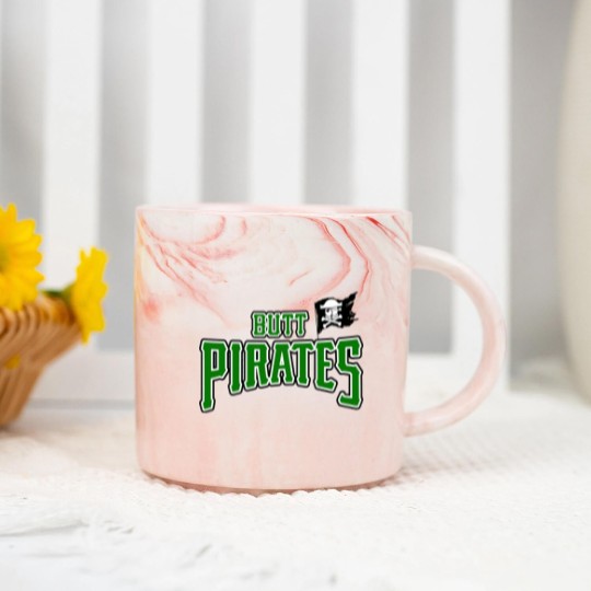 Discover Butt Pirates Green - Butt Purates - Marble Mugs