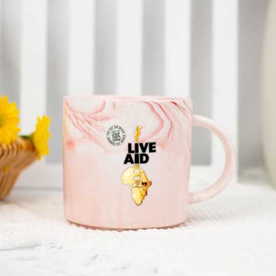 Discover Live Aid Concert Music Gig Event Live 1985 Wembley 80s Marble Mugs