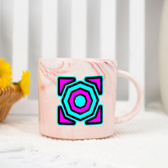 Discover Trusta cube Geometry Dash icon Marble Mugs