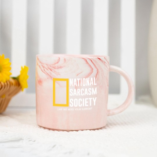 Discover national sarcasm society Marble Mugs