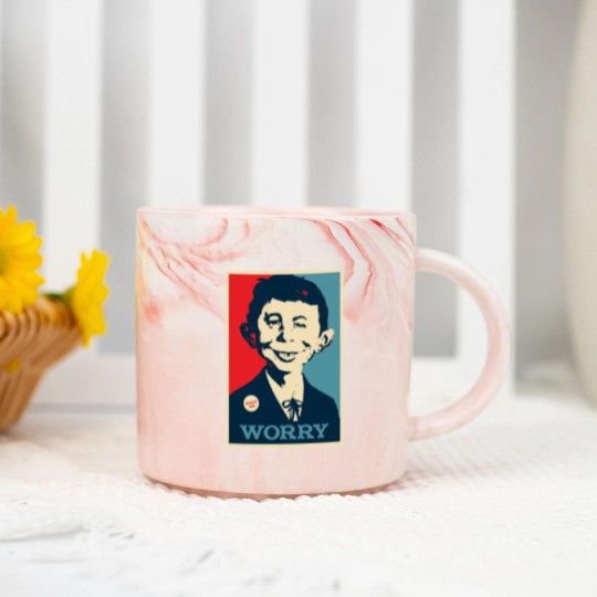 Discover WHAT ME WORRY Marble Mugs